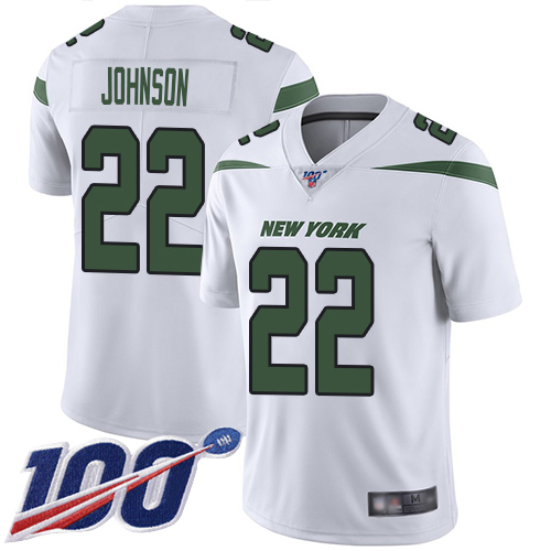 New York Jets Limited White Men Trumaine Johnson Road Jersey NFL Football #22 100th Season Vapor Untouchable->women nfl jersey->Women Jersey